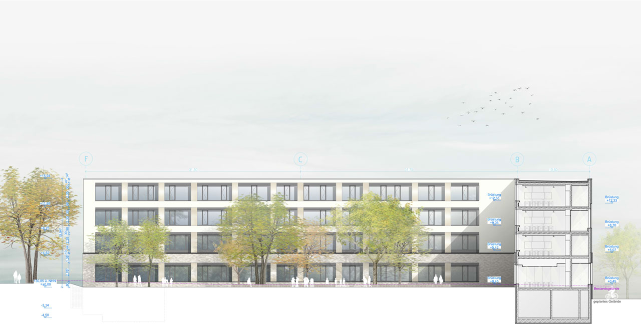 Ansicht West Hof